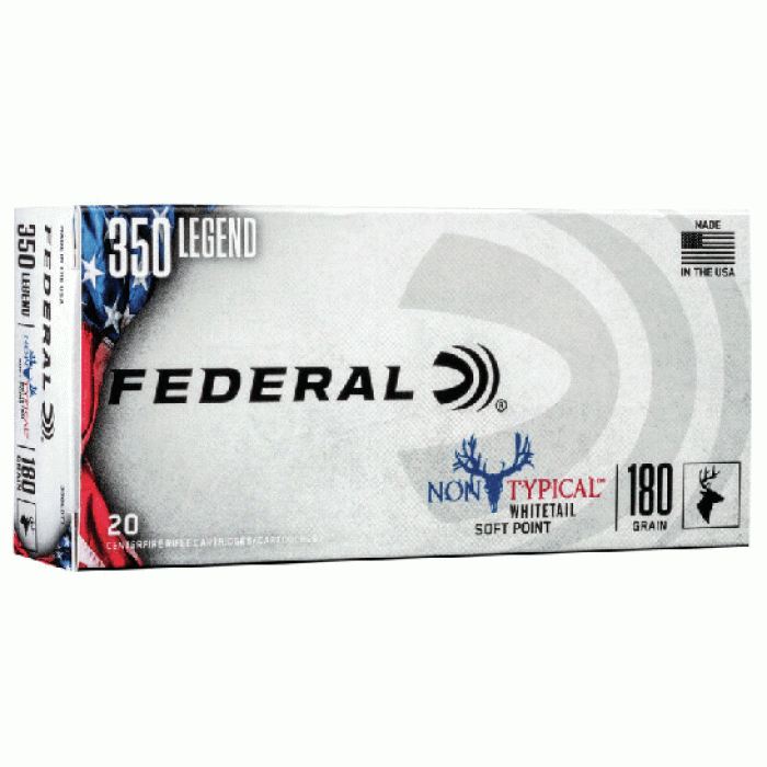 Federal Non-Typical SP 180GR 350 Legend Ammo, 20rd/box - 350LDT1