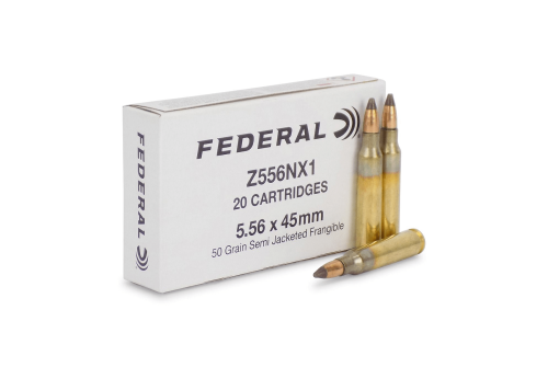 Federal 5.56x45mm 50 Grain Semi-Jacketed Frangible Ammunition (20 Rounds)