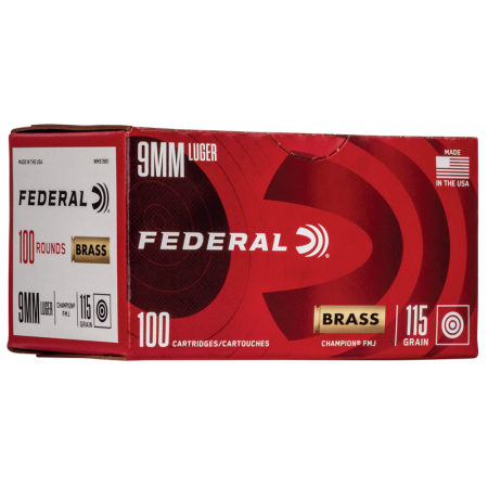 9mm - 124 Grain FMJ - Federal American Eagle - 500 Rounds