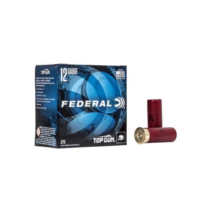 Federal Top Gun 12 GA, 2-3/4in. 1-1/8oz. #8 Shot - 25 Rounds [MPN: TGL128]