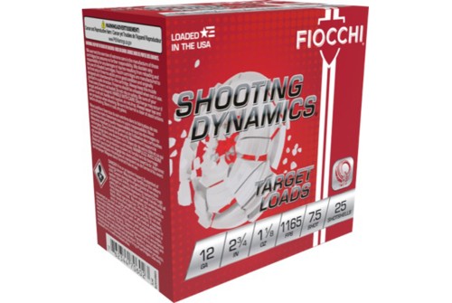 FIOCCHI Shooting Dynamics 12 Gauge 2.75in #7.5 Bulk Ammo, 250 Round Case (12SD18L7-CASE)