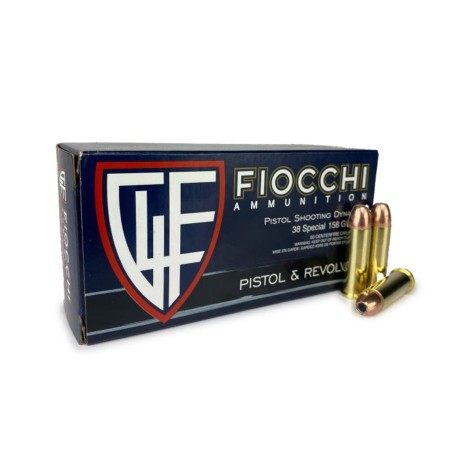 Fiocchi Defense Dynamics .38 Special, 158gr, JHP - 50 rounds  (38B)