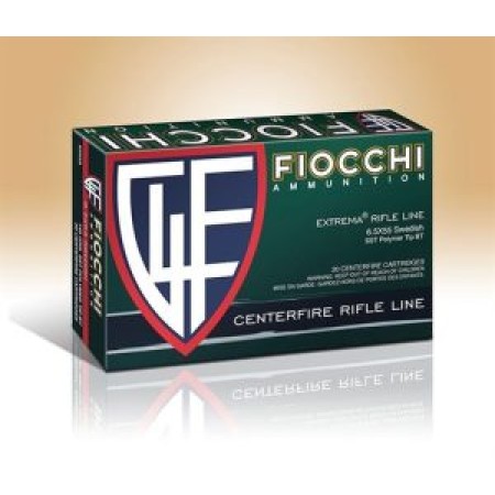 Fiocchi Ammunition 6.5X55mm Swedish 142 Grain Sierra Match King Hollow Point Boat Tail 20 Round Box FIO-65MKA