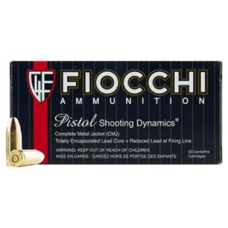 Fiocchi 9Apbcmj Shooting Dynamics 9Mm Luger 124 GR Copper Metal Jacket 50 Bx/ 20