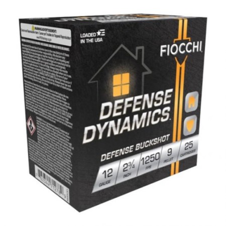 Fiocchi Buckshot 00 12GA 2.75" 25-Rounds