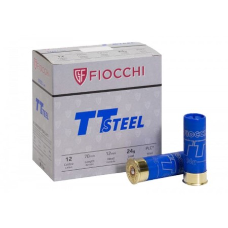 FIOCCHI EUROPEAN IMPORTED TT STEEL SHOT 12 GAUGE 7 SHOT 24gr 70mm 20 Rd Bx/2.75 - Dirty Bird Industries