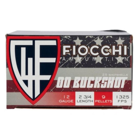 Fiocchi 12MW00BK Buckshot 12 Gauge 2.75