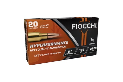 Fiocchi Hyperperformance 129 gr SST 6.5 Creedmoor Ammunition, 20 Rounds - 65CMHSA