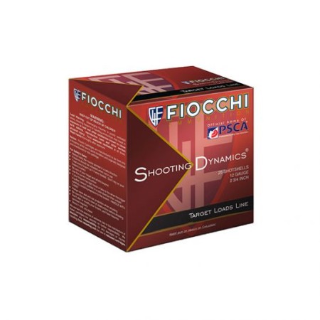 Fiocchi Shooting Dynamics 2.75" 1 oz 7.5 Shot 12 Gauge Ammunition 25 Rounds - 12SD1X75