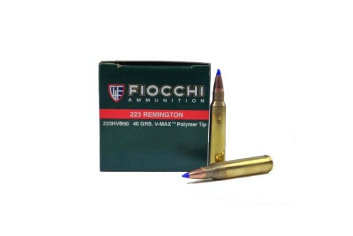 Fiocchi 223 Remington 40gr V-Max BT Ammunition 50rds - 223HVB50