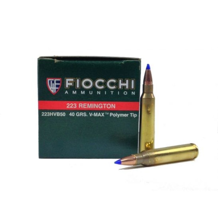 Fiocchi 223 Remington 40gr V-Max BT Ammunition 50rds - 223HVB50