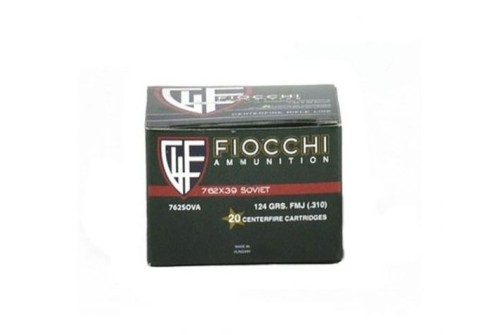 Fiocchi Training Dynamics 7.62x39mm 124GR FMJ Ammunition 20 Rounds