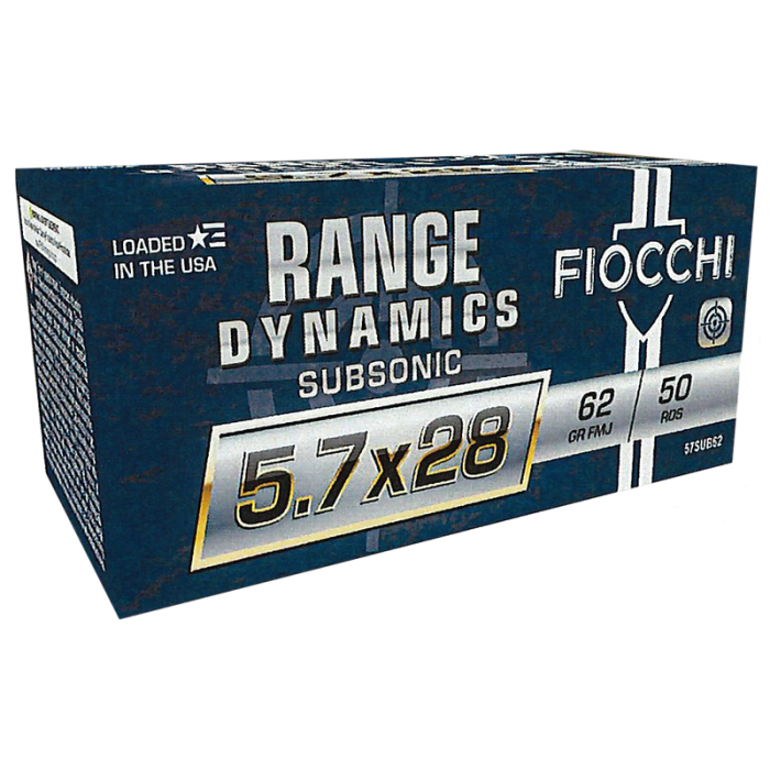 Fiocchi Range Dynamics Brass 5.7 X 28 62-Grain 50-Rounds FMJ