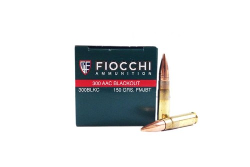 Fiocchi 300 AAC Blackout 150gr FMJ Ammunition 50rds - 300BLKC