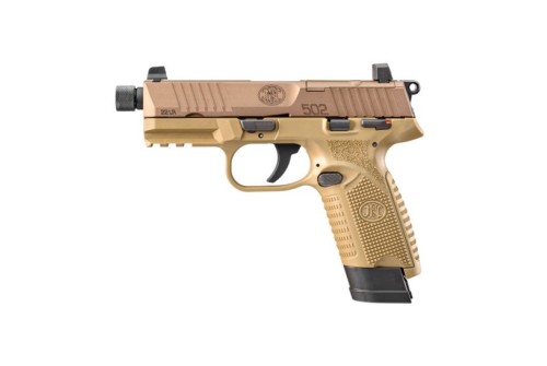 FN 502 Tactical .22 LR Pistol, Flat Dark Earth - 66-101006