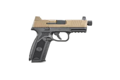 FN 509 Tactical Threaded Barrel 9mm Pistol, FDE/Black - 66-100600