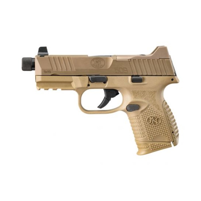 FN 509C Tactical Threaded Barrel 9mm Pistol, FDE - 66-100781