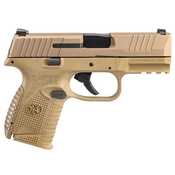 FN 509 Compact 9mm Luger 3.7in Flat Dark Earth Pistol - 10+1 Rounds