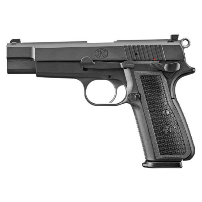 FN High Power 4.7" 9mm Pistol, Black/Black - 66-100256