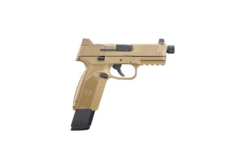 FN 509 Tactical 4.5" 9mm Pistol 17/24 Round, FDE - 100373