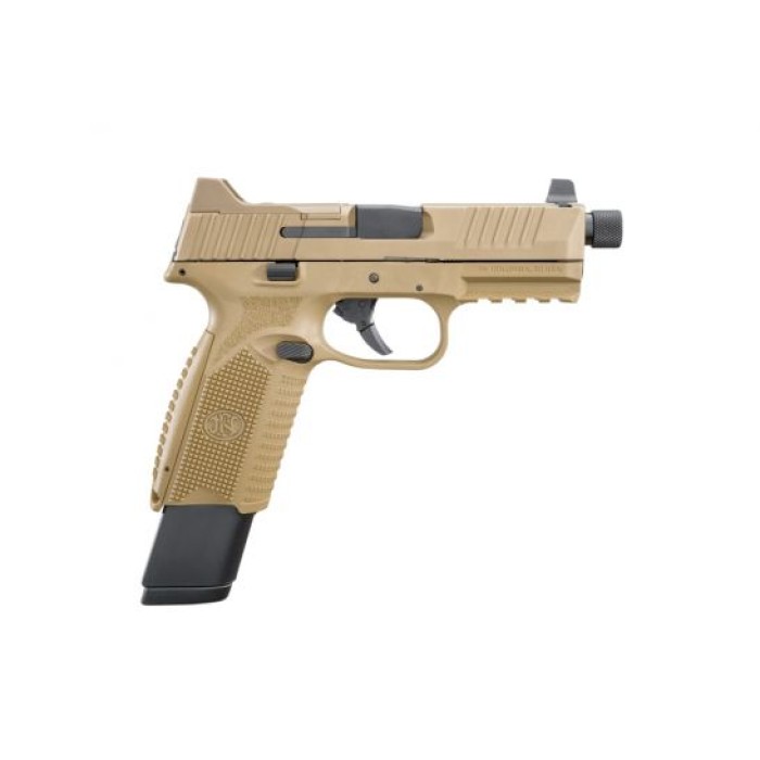 FN 509 Tactical 4.5" 9mm Pistol 17/24 Round, FDE - 100373