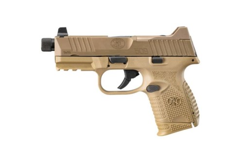 FN 509C Tactical 9mm Pistol 24rd 4.32", FDE - 66-100780