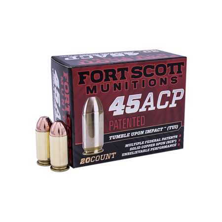 Fort Scott Munitions TUI Brass .45 ACP 180-Grain 20-Rounds SCS