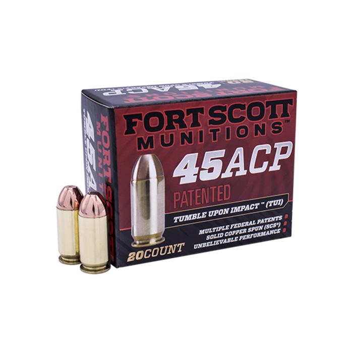 Fort Scott Munitions TUI Brass .45 ACP 180-Grain 20-Rounds SCS