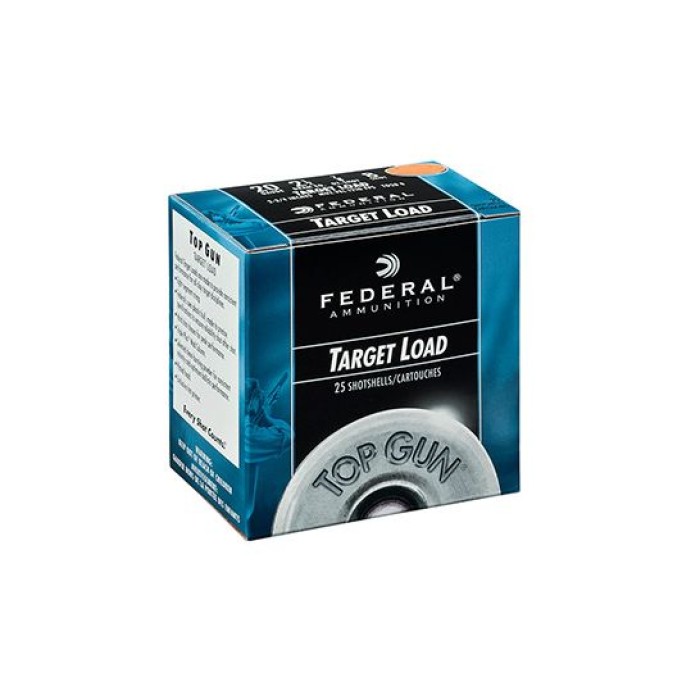 Federal Tg2075 Top Gun Target Load 20 Gauge 2.75" 7/8 OZ 7.5 Shot 25 Per Box/ 10 CS TG20-7.5