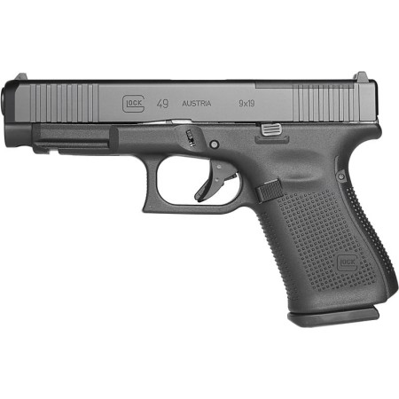 Glock G49 G5 9MM 4.49" 15+1 BLACK MOS FS FRONT SERRATIONS