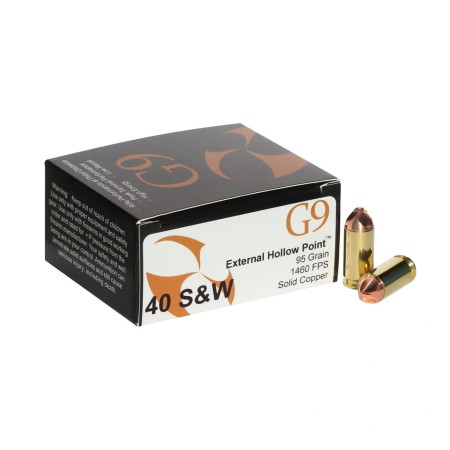 G9 .40 S&W 95gr External HP Ammunition 20-Rounds