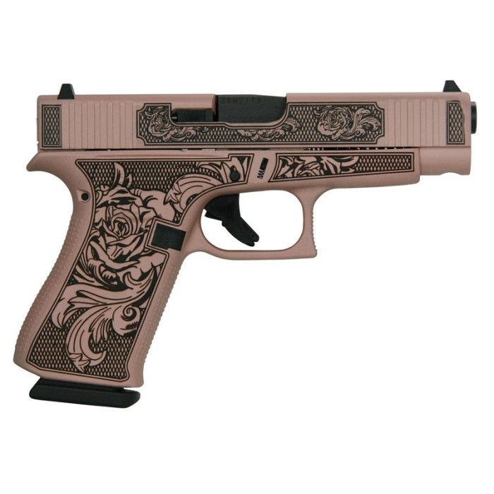 Glock 48 Rose Gold 9mm 4.17" Barrel 10-Rounds Glock N Roses Engraving