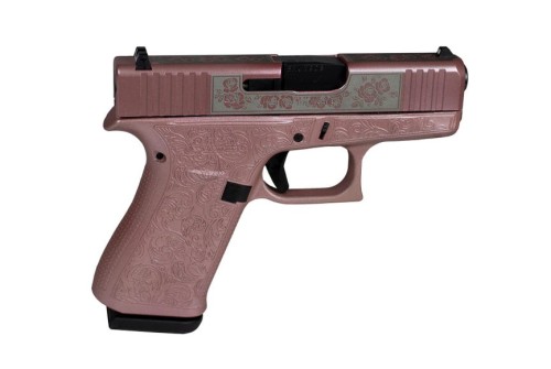 GLOCK G43X PINK GLOCK AND ROSES