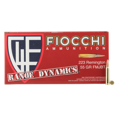 Fiocchi Range Dynamics, Fio 223ard    223         55 Fmjbt Range Pk 1000 rds