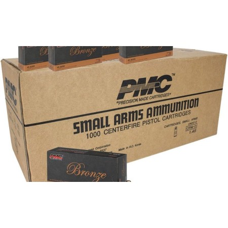 45 ACP - 230 Grain FMJ - PMC - 1000 Rounds