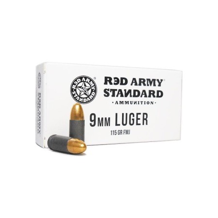 RED ARMY 9MM LUGER 115GR 1000RD (20 Boxes) CASE LC FMJ AM3091 CASE