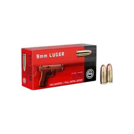 Geco 292140050 Pistol  9Mm Luger 124 GR Full Metal Jacket (Fmj) 50 Bx/ 20 CS