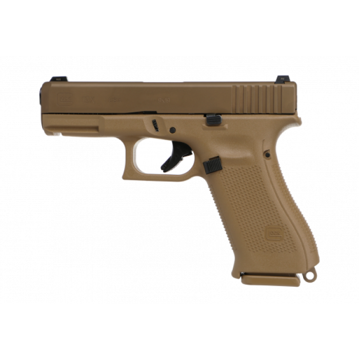 Glock 19X Gen5 9mm Pistol 17rd 4" GNS, FDE - G19X17US