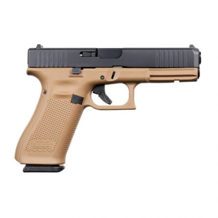 Glock 17 Gen 5 FS 9mm Pistol, DDE/Black - ACG-57014