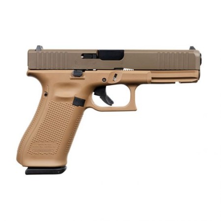 Glock 17 Gen 5 FS 9mm Pistol, DDE/Patriot Brown - ACG-57015