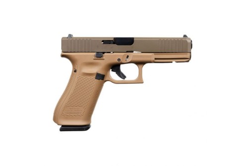 Glock 17 Gen 5 FS 9mm Pistol, DDE/Patriot Brown - ACG-57015