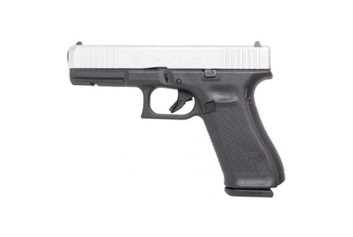 Glock 17 Gen 5 FS 9mm Pistol, Shimmering Aluminum - ACG-57018