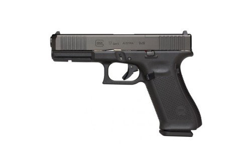 Glock 17 Gen 5 FS MOS 10 Round 9mm Pistol, Black - PA175S201MOS