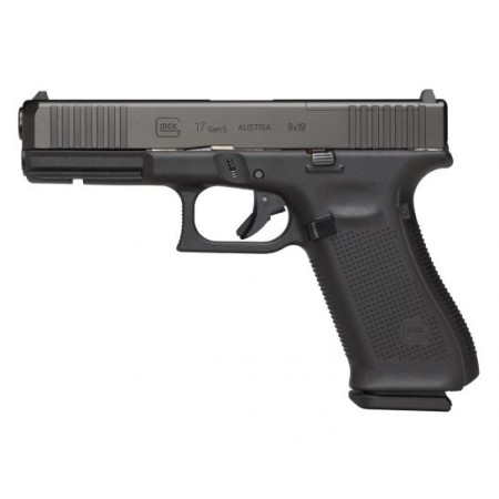 Glock 17 Gen 5 FS MOS 9mm Pistol, Black - UA175S203MOS