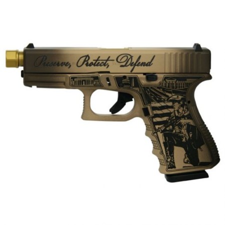 Glock 19 Gen 3 Constitution 9mm Pistol, Laser Engraved - PI19502CS