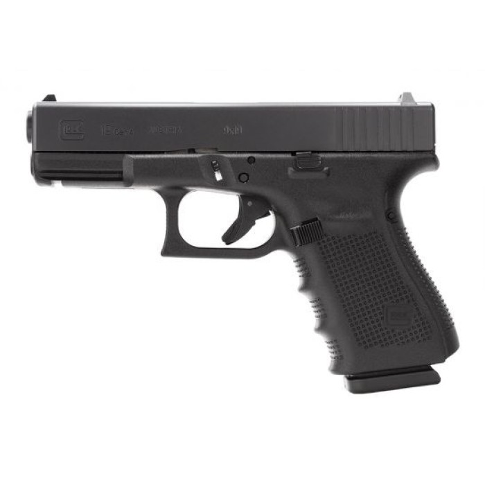 Glock 19 Gen 4 10 Round 9mm Pistol, Black - UG1950201