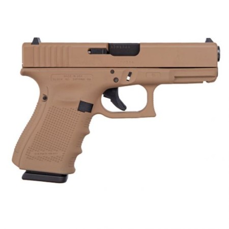 Glock 19 Gen 4 9mm Pistol, Dark Earth - ACG-00826