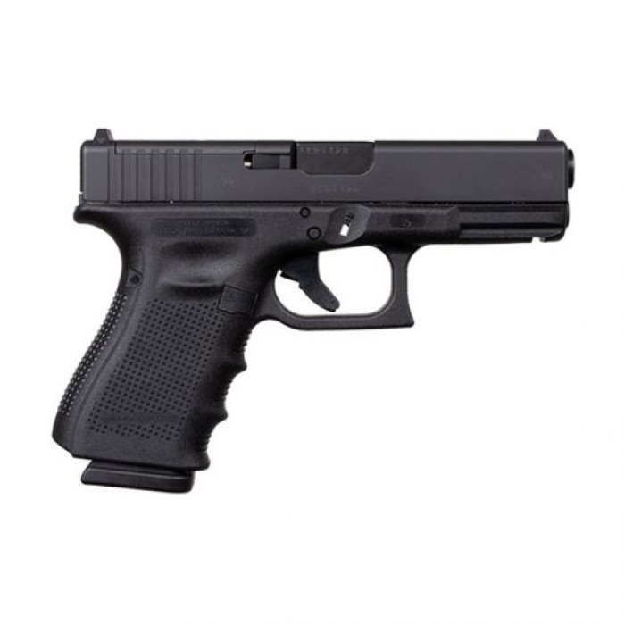 Glock 19 Gen 4 MOS 9mm Pistol, Black - UG1950203MOS