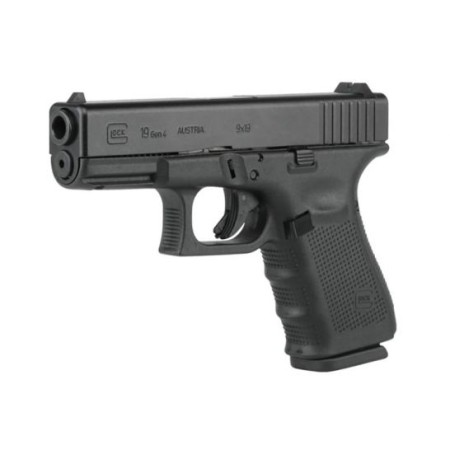 Glock 19 Gen 4 US 9mm Pistol, Black - G19415US