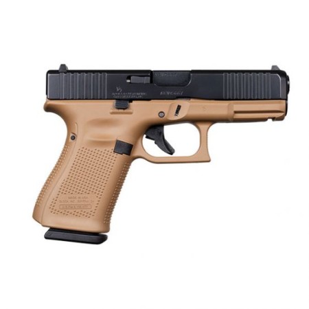 Glock 19 Gen 5 FS 9mm Pistol, Dark Desert Earth/Black - ACG-57021